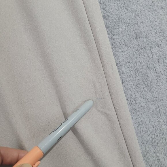 NEW Hilary Radley Womens Beige Cropped Pants L 26.5" Inseam// 24PT - Picture 6 of 7